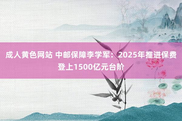 成人黄色网站 中邮保障李学军：2025年推进保费登上1500亿元台阶