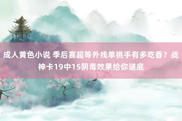 成人黄色小说 季后赛超等外线单挑手有多吃香？战神卡19中15阴毒效果给你谜底